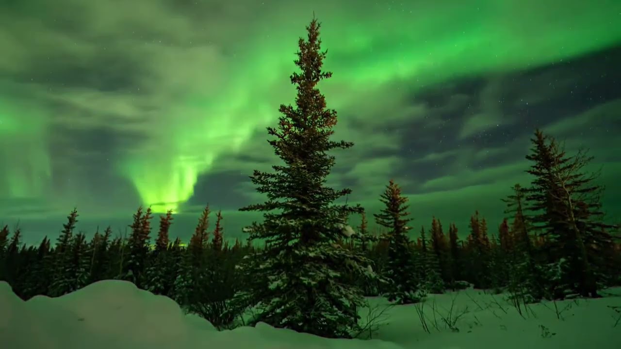 Kuzey ışıkları eşliğinde rahatlatıcı müzik /// Relaxing music accompanied by the Northern Lights. 