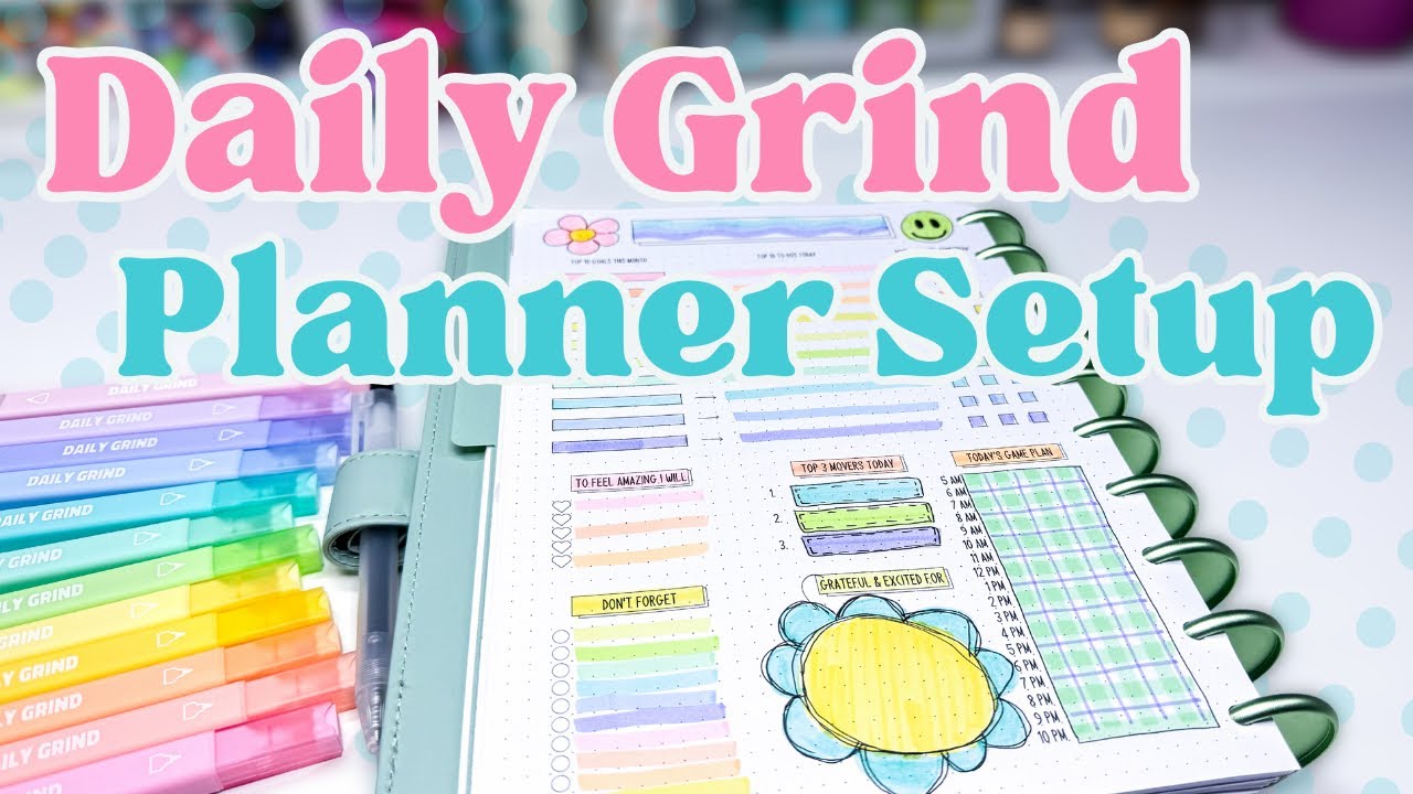 NEW Daily Grind Highlighters and Pens Review 2024  [Pen Only Planner Setup]