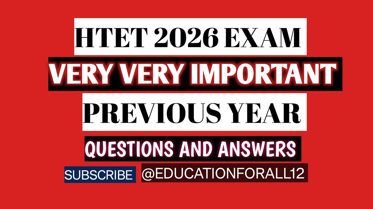 (1)HTET URDU IMPORTANT PREVIOUS YEAR QUESTIONS AND ANSWERS @EDUCATIONFORALL12 #htet #exam #education