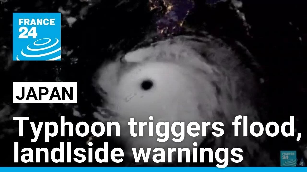 Typhoon Shanshan drenches Japan, prompting landslide and flood alerts &bull; FRANCE 24 English