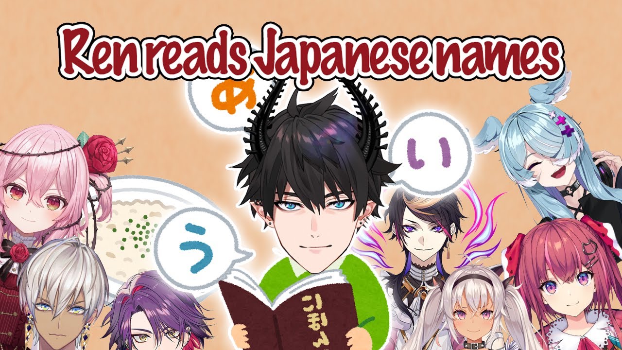 Ren Zotto reads some Japanese names 【NIJISANJI EN | Ren Zotto】