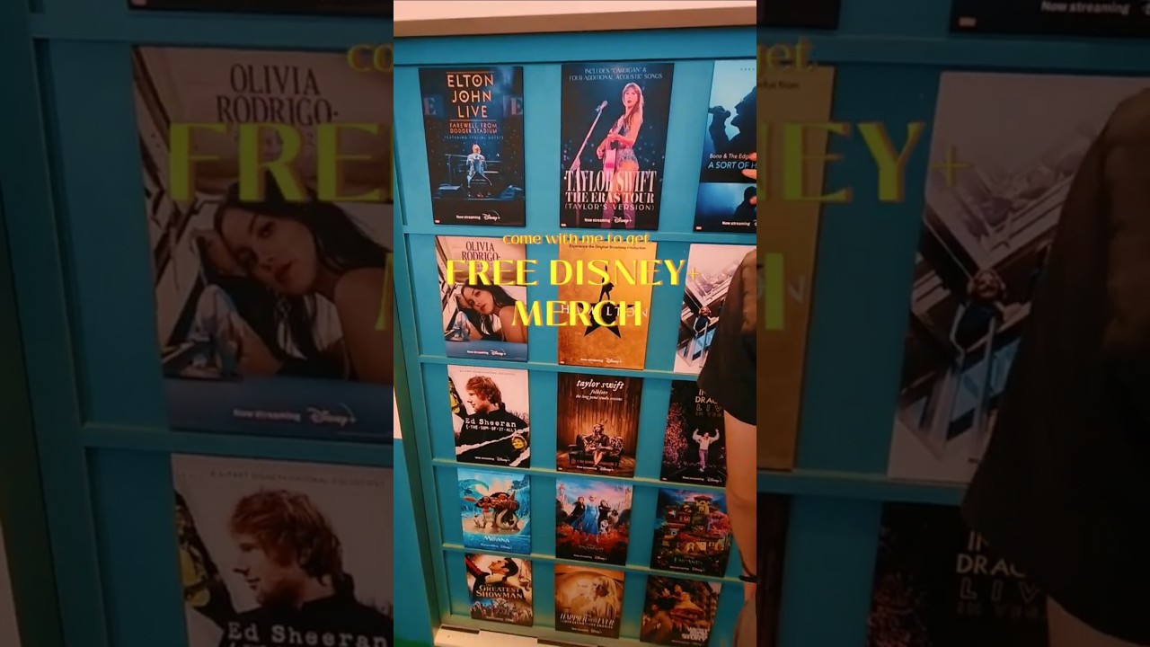 Free Disney+ Merch and pop-up installation #disney #disneyplus