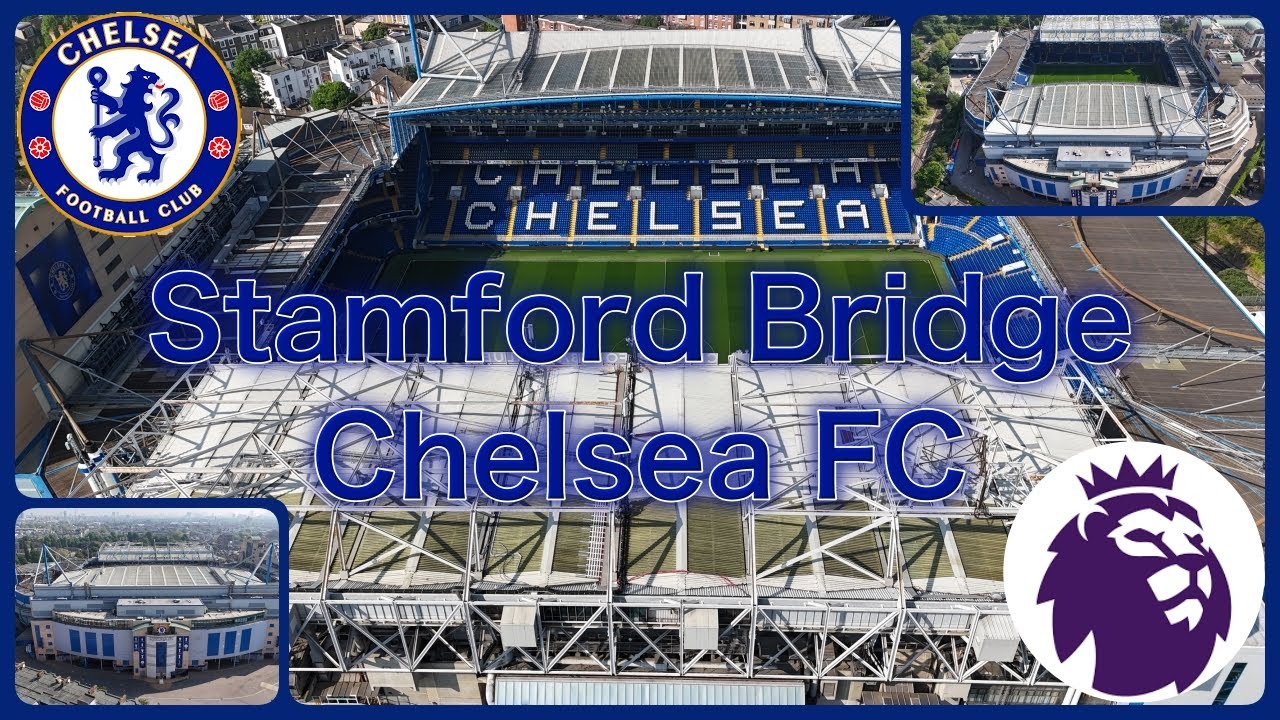 Ep90. Stamford Bridge, by drone Home of Chelsea. In the Premier League for the 23/24 season