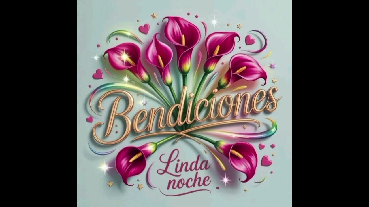 Bendiciones linda noche para todos. 