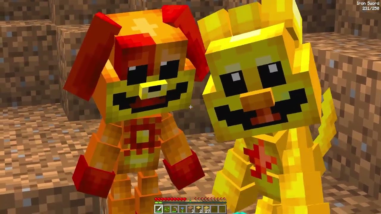 Gefangen Auf EINER HIMMELSINSEL mit SMILING CRITTERS XXL in Minecraft!