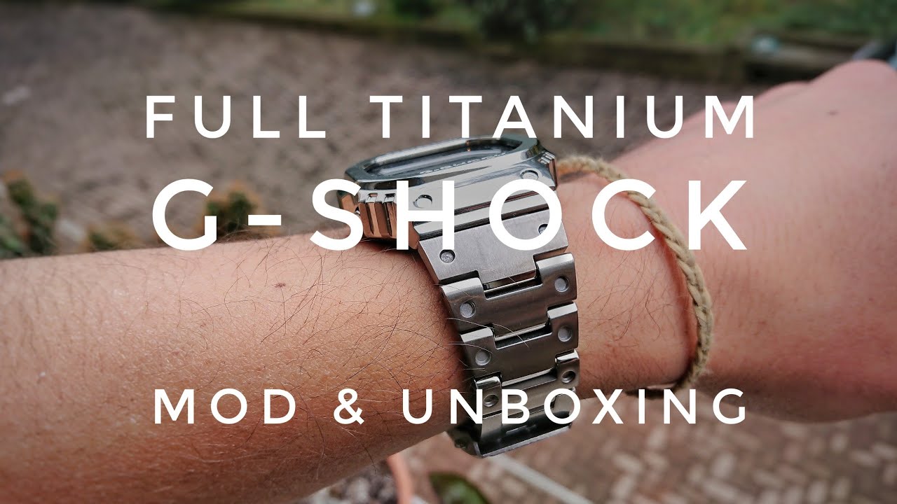 FULL Titanium GW5000, square G-shock mod & Unboxing