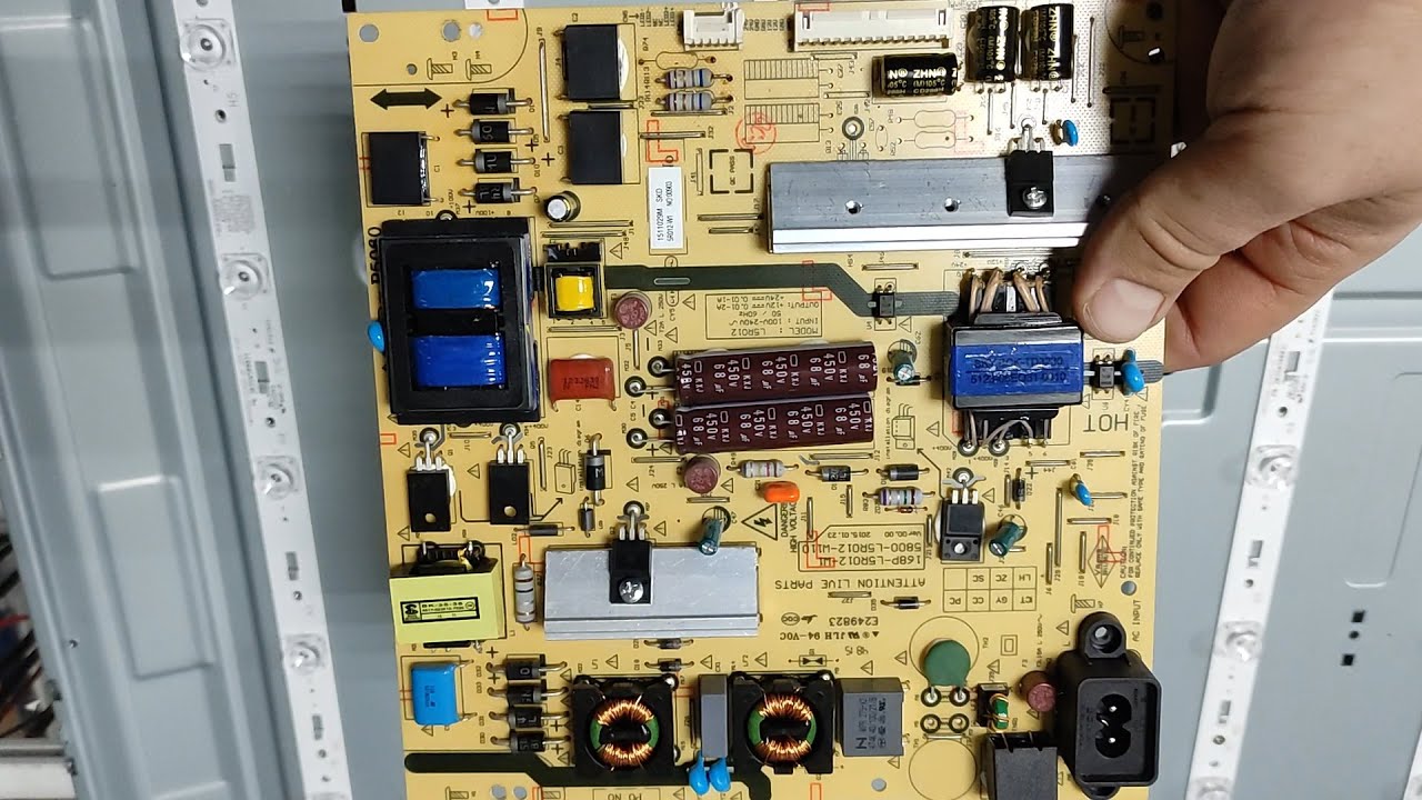 Ремонт телевизора Telefunken TF-LED50S13T2 (замена подсветки и восстановление блока питания)