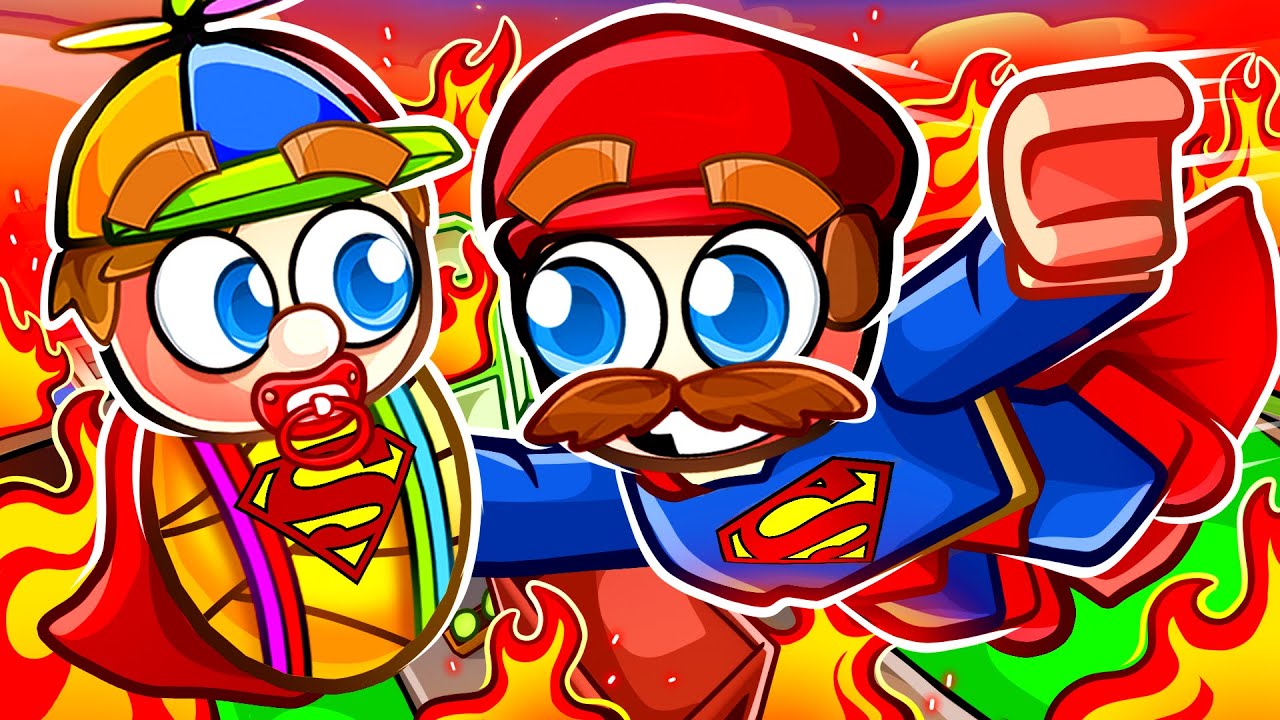 Having a SUPERHERO FAMILY in Roblox!