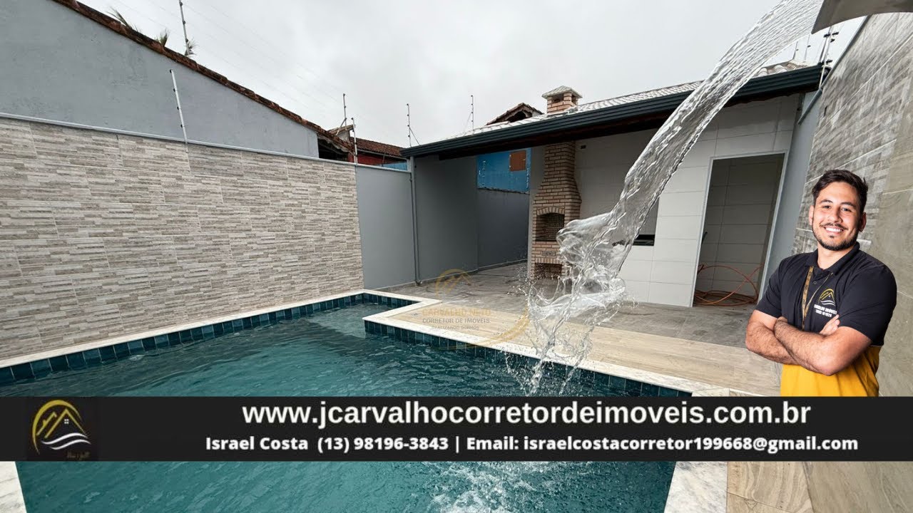 *R$449MIL* CASA LADO PRAIA COM TERRENO GRANDE 6X35MTS COM PISCINA E CHURRASQUEIRA!!