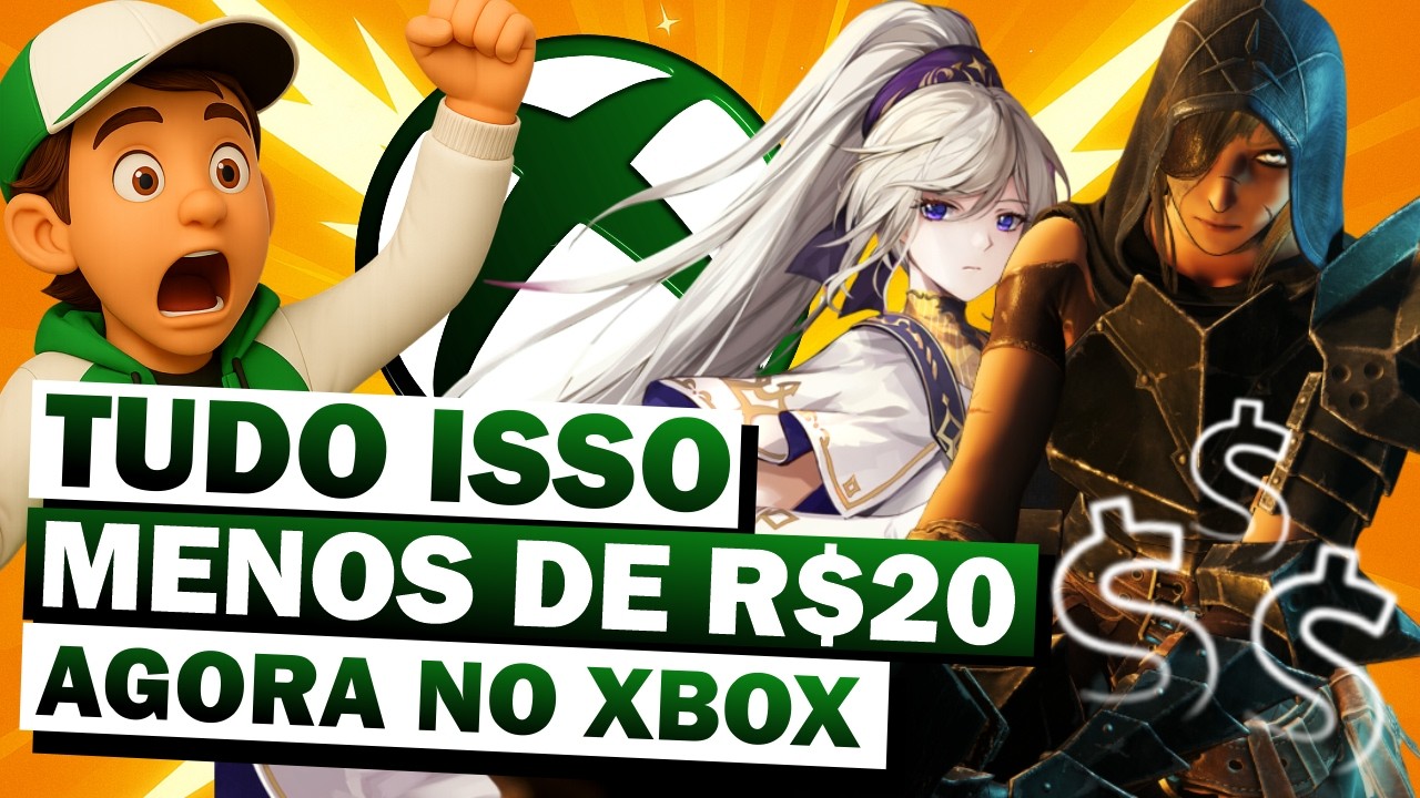 LOUCURA! OFERTAS do XBOX com JOGOS QUASE de GRAÇA por MENOS de 20 REAIS!