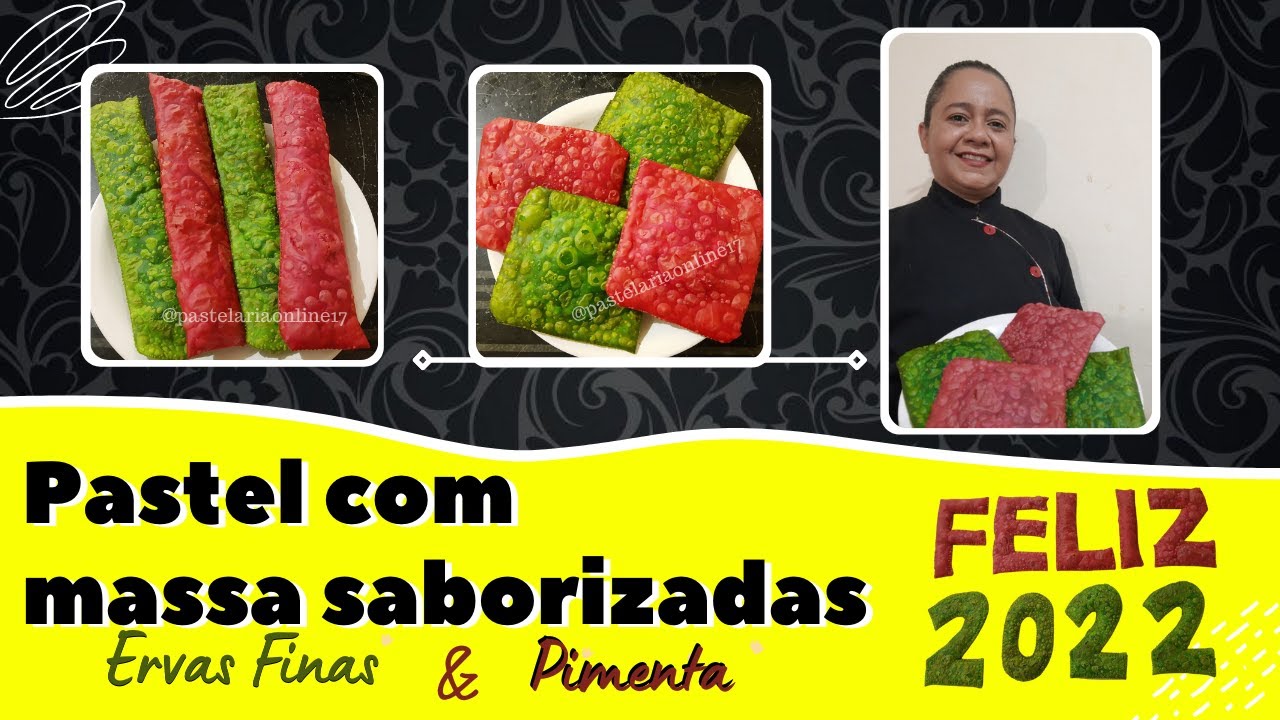 Pastel com Massa Saborizada