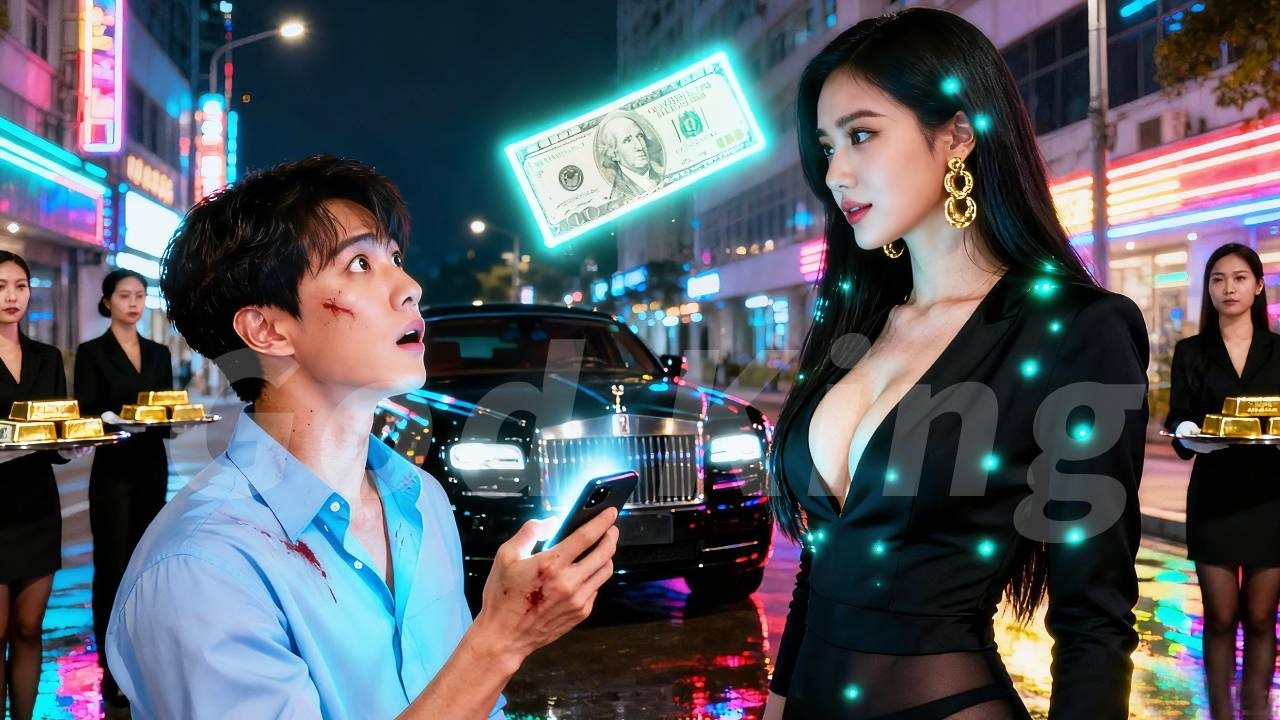 Poor man abandoned by his family topped up 1 dollar in a game,Unaware got a beauty CEO as his wife!