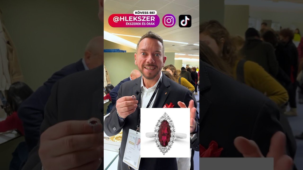 2ct RUBIN, GYÉMÁNT ARANY GYÛRÛ.