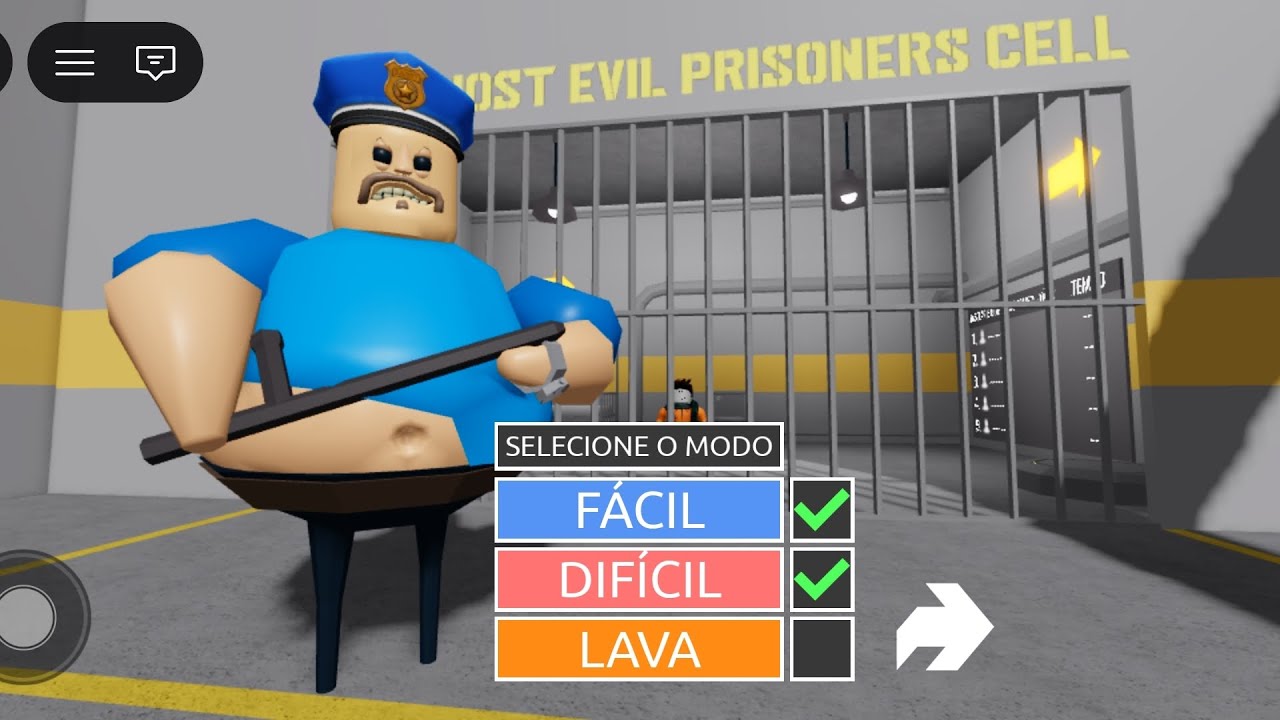 JOGANDO, FUGA DA PRISÃO DO BARRY NO MODO DIFÍCIL #JOGO #ROBLOX #RUMO AOS 500 INSCRITOS 