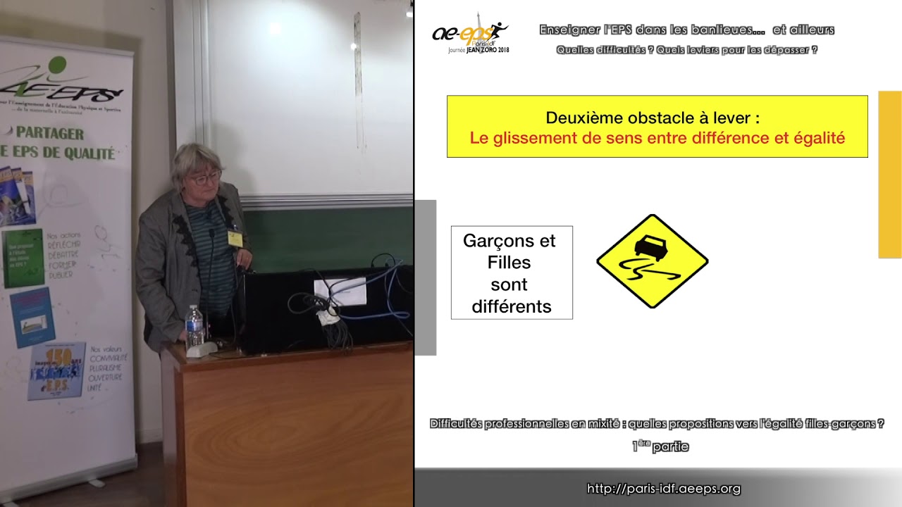 C. Patinet : &laquo; Difficult&eacute;s professionnelles en mixit&eacute; [...] &raquo;, partie 1/2 &mdash; Journ&eacute;e Jean Zoro 2018