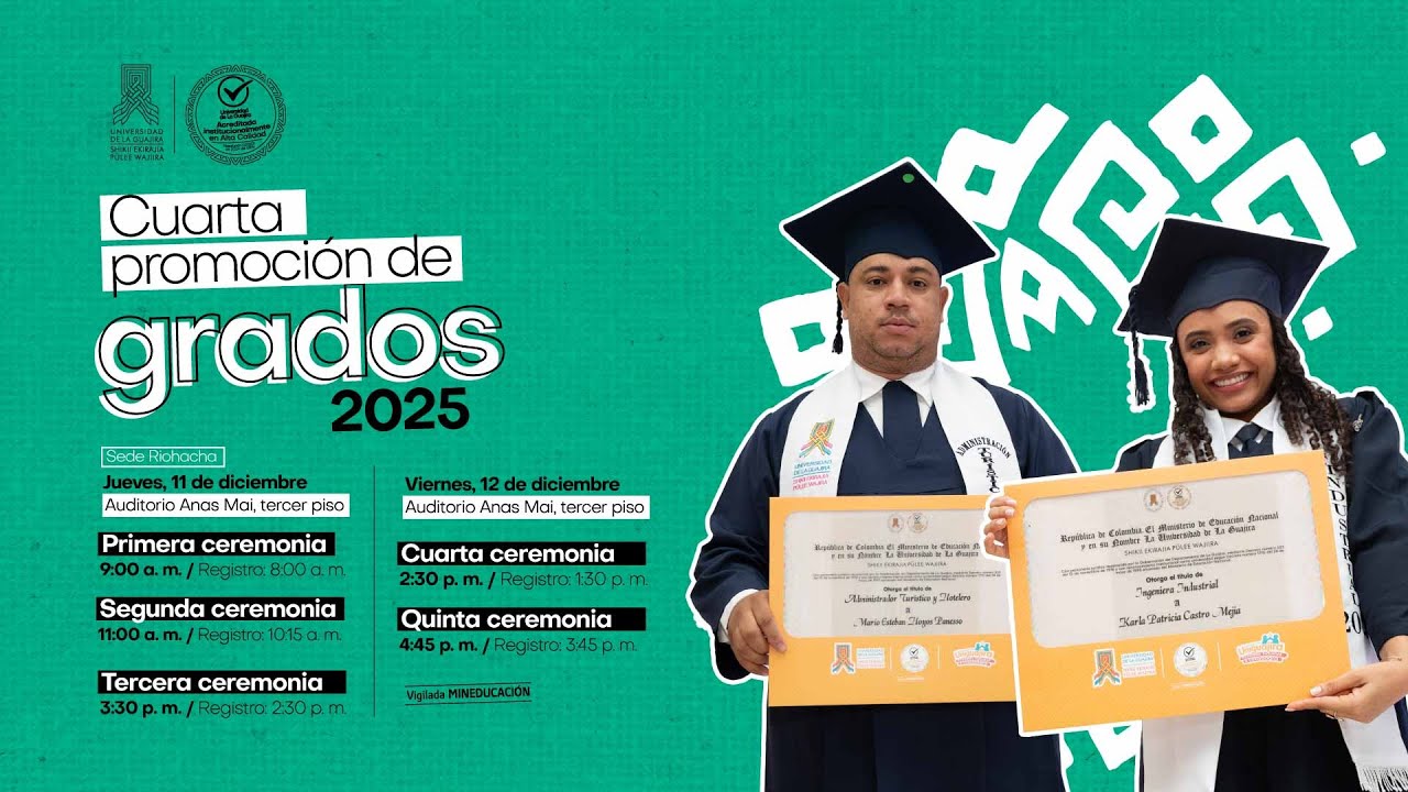 Quinta ceremonia - Cuarta Promoción de grados 2025