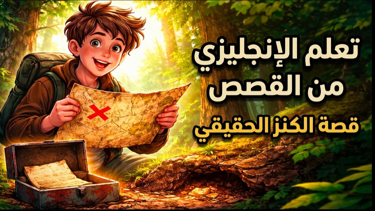 تعلم الإنجليزية من خلال قصة ممتعة | الخريطة السرية  | تحسين الاستماع والمفردات (A1–A2)