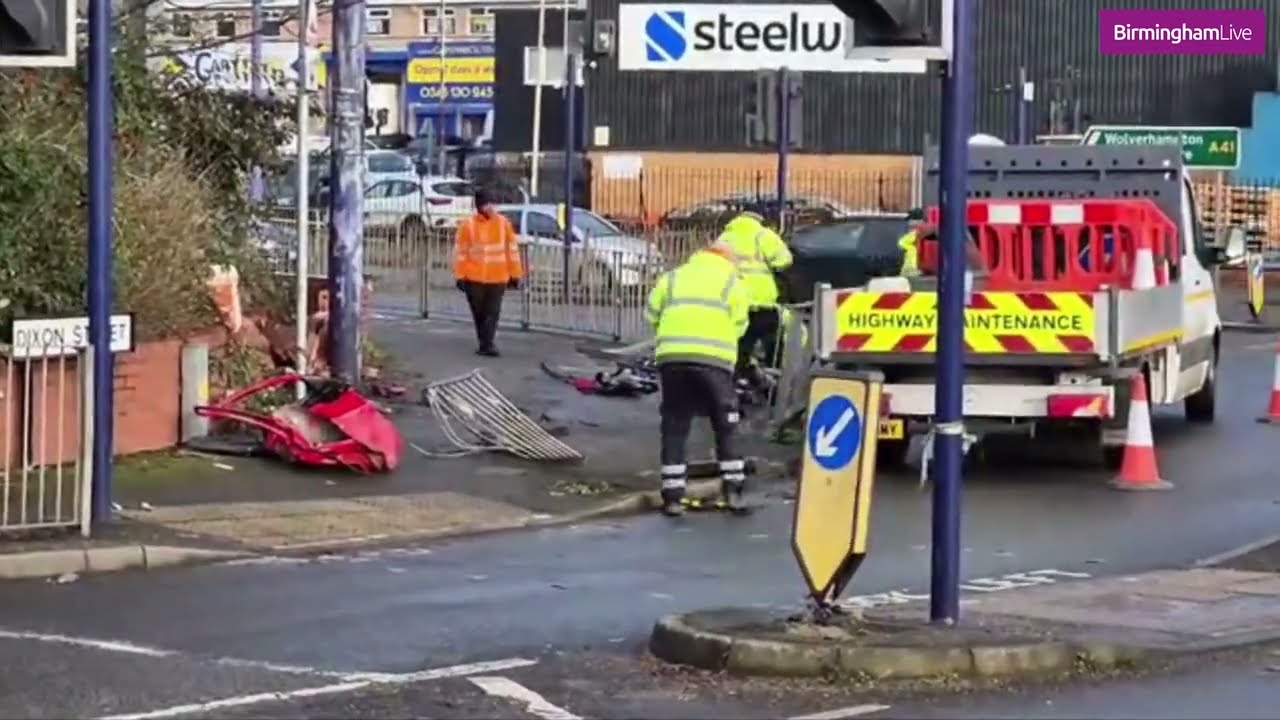 Witness appeal after driver, 22, dies in Wolverhampton wall crash