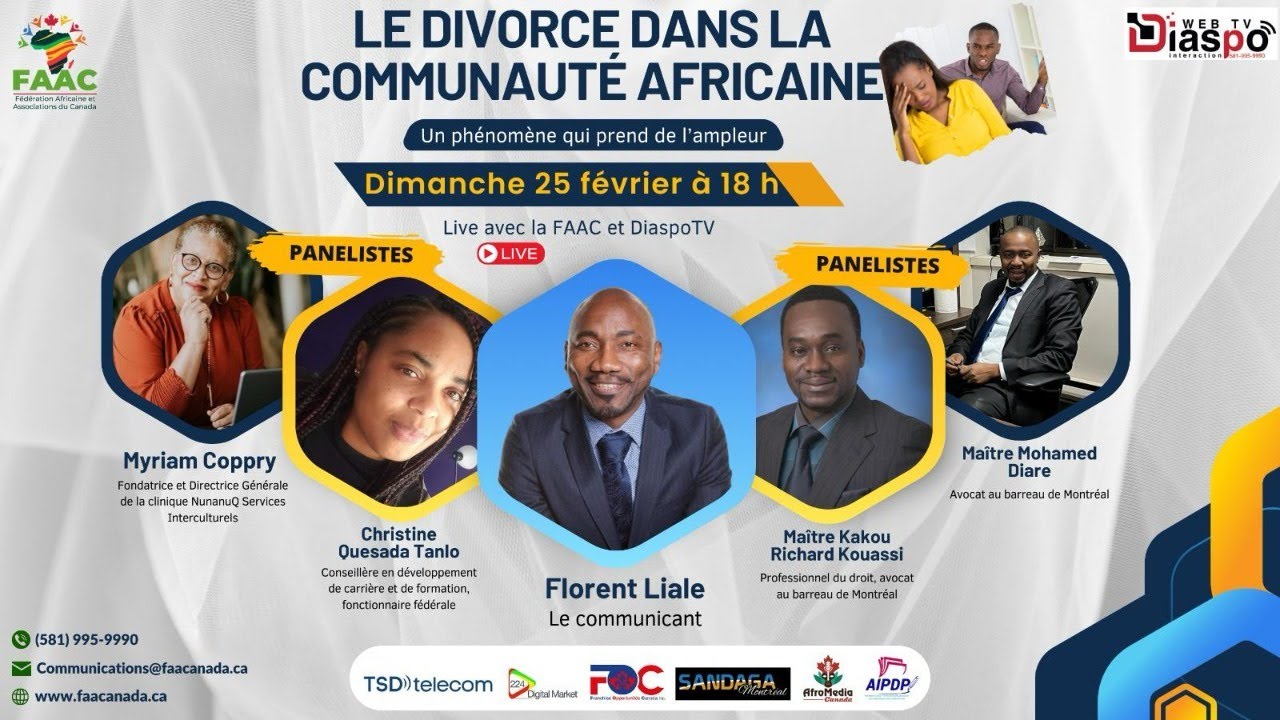 Le Divorce dans les communaut&eacute;s africaines au Canada: Causes - Cons&eacute;quences - Recommandations