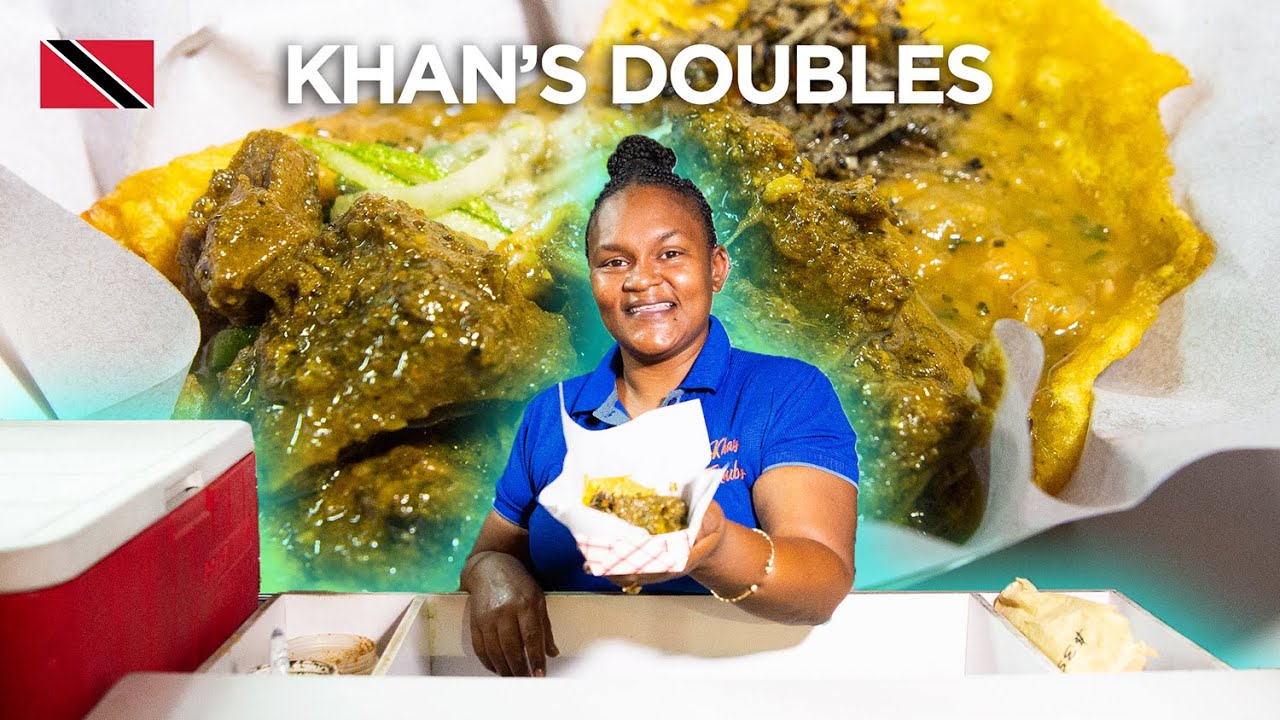 Saltfish, Turkey & Goat DOUBLES by Khan’s in St. James, Trinidad & Tobago 🇹🇹 Foodie Finds
