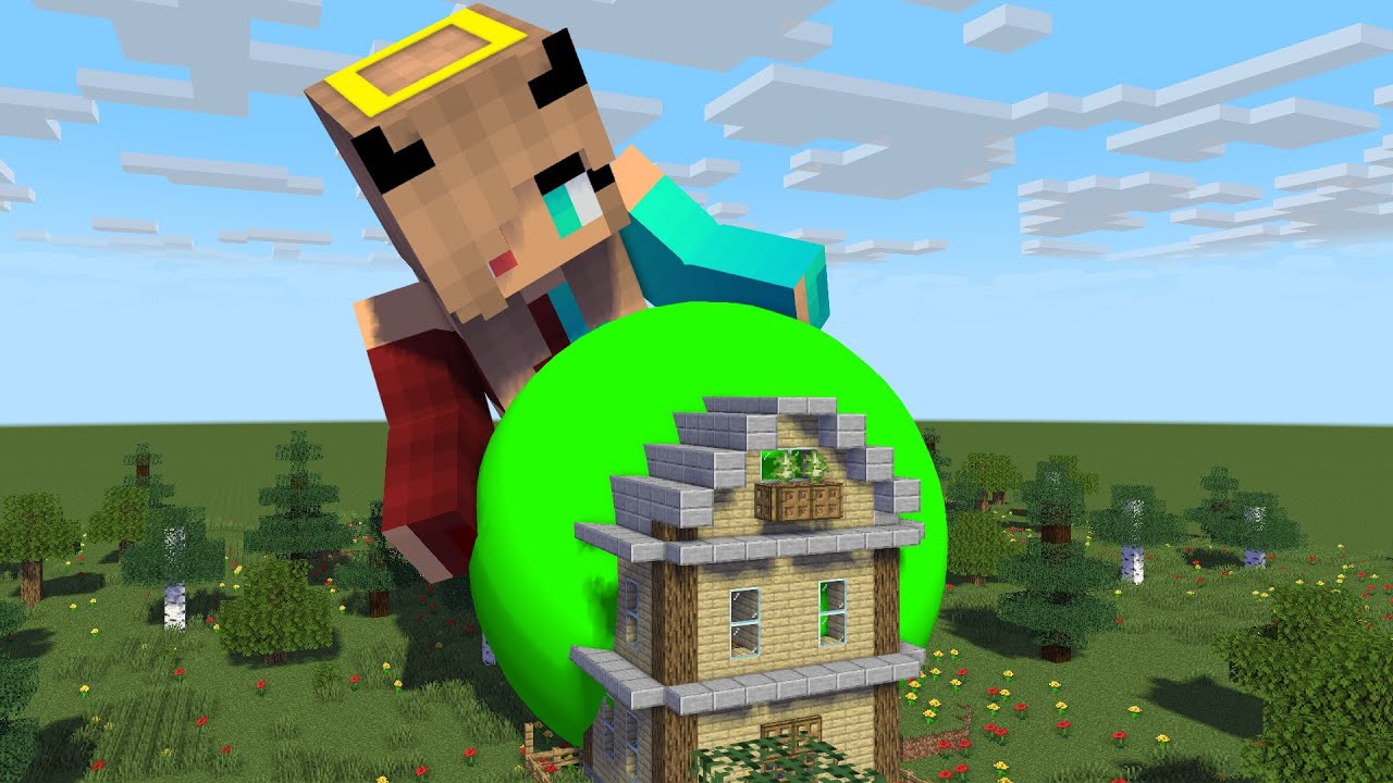 Growth Battle Giant Lady VORE Tiny Baby - Minecraft Animation