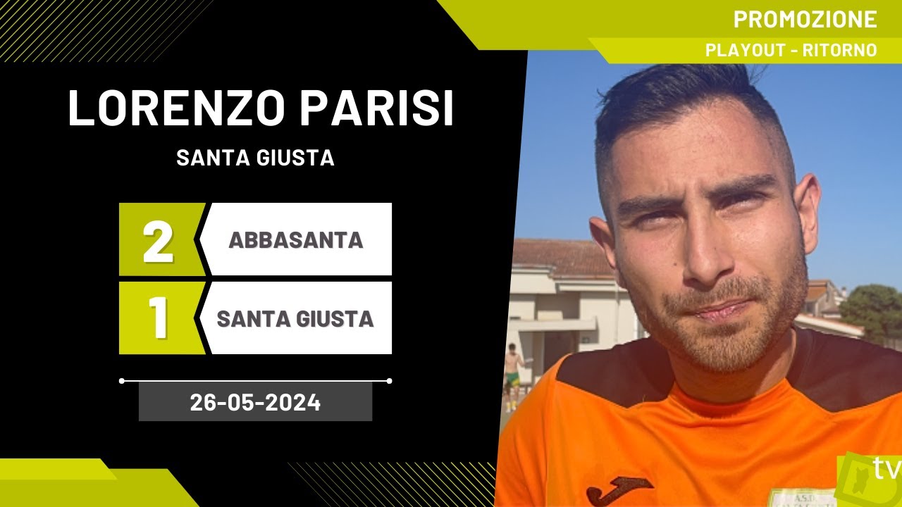 Lorenzo Parisi portiere Santa Giusta 26-05-2024 - Diario Sportivo
