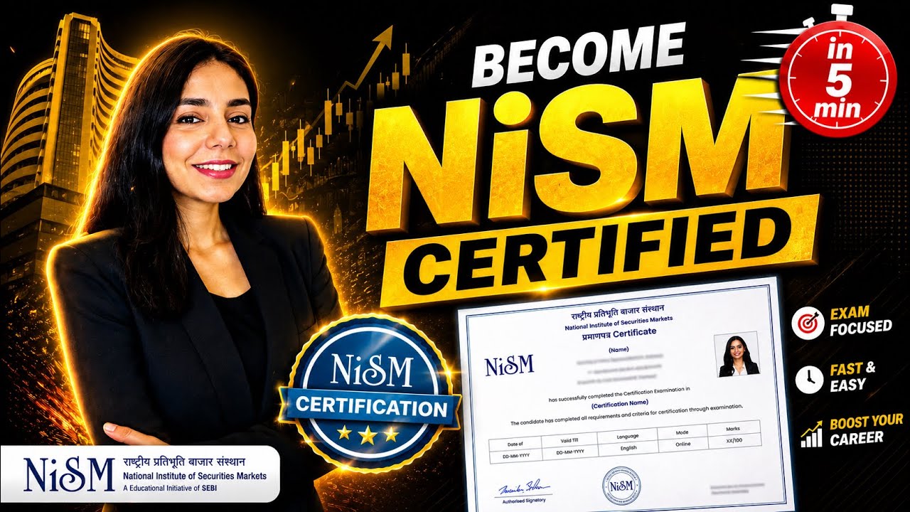Best Stock Market Certification Course | How To Get NISM Certified | Step By Step Guide | Free Excel