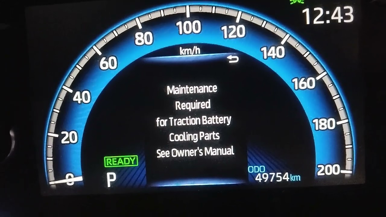 Maintenance required for traction battery yah symbol cluster me aata hai to kay karna hai.