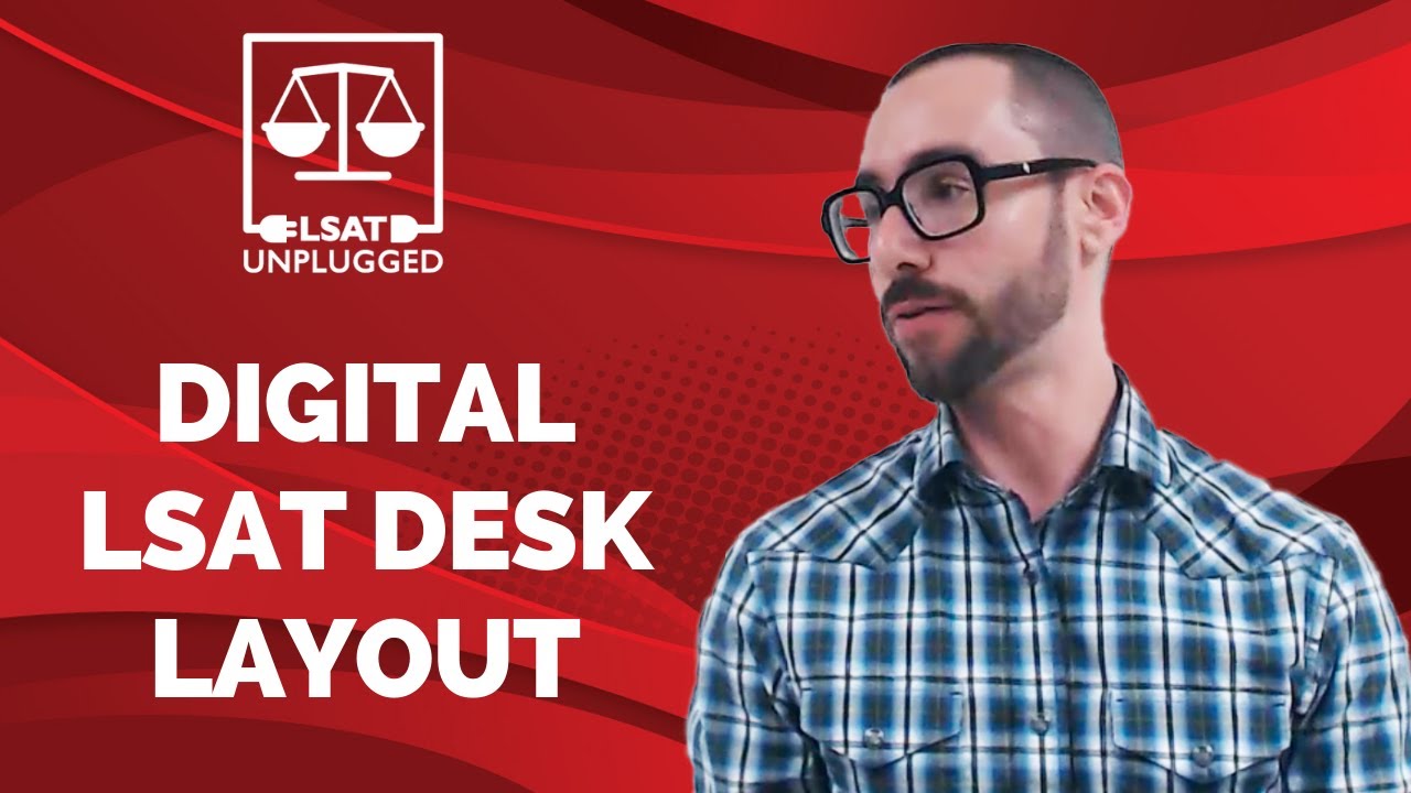 Digital LSAT Desk Layout I Tablet + Scratch Paper