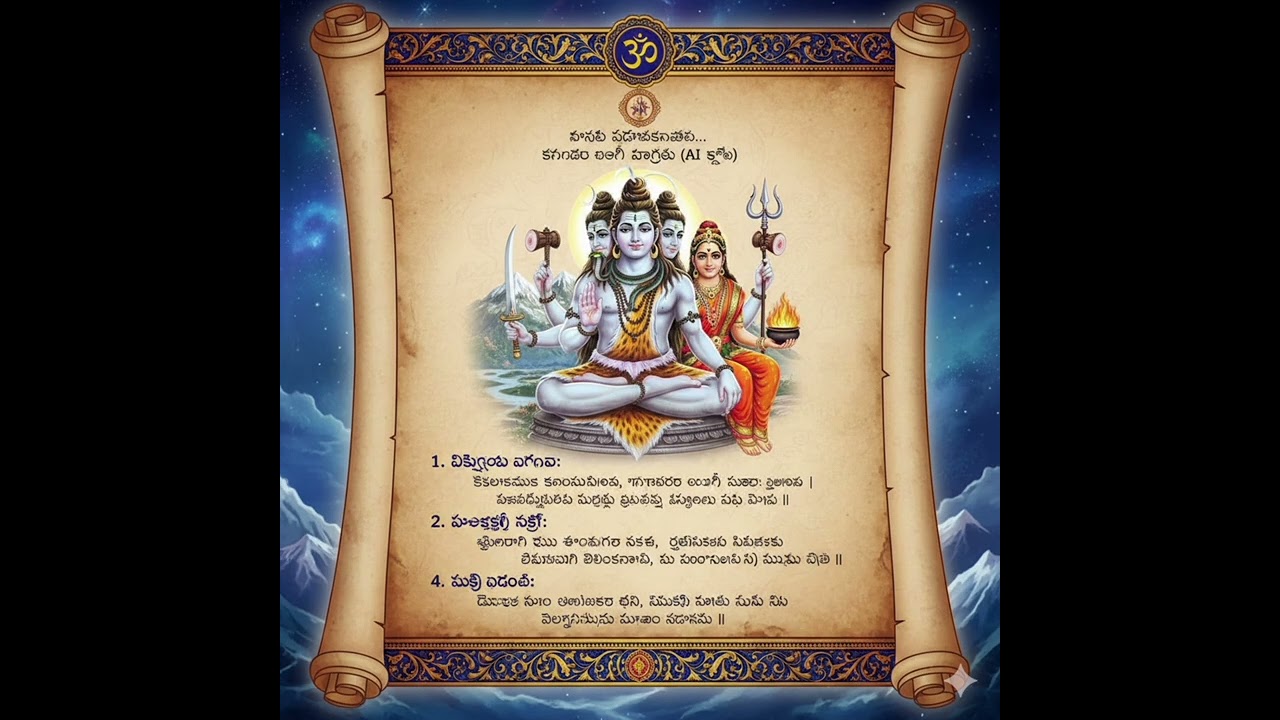 Maha Shivaratri Shiva Tattva Stotram | పరమశివుని భక్తి గీతo