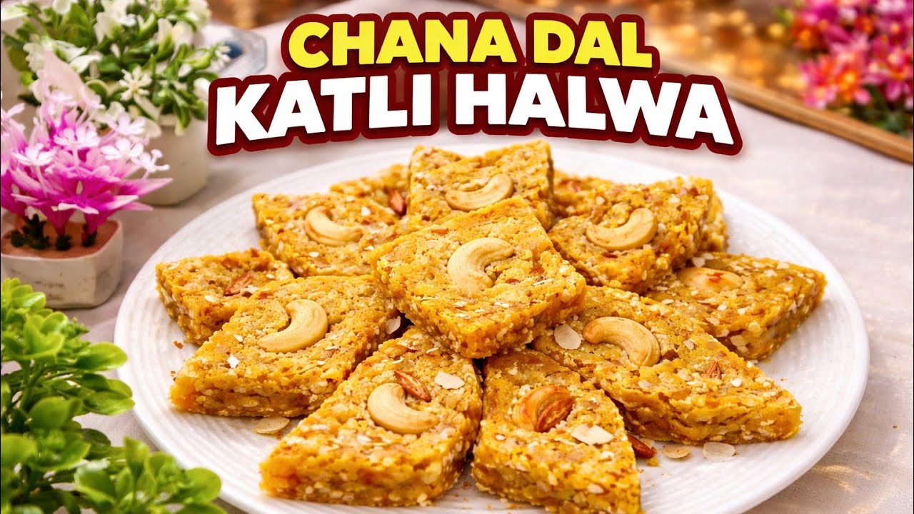  Shab_e_barat special ll chana dal katli halwa ll very easy recipe by@cookingsufiyana 