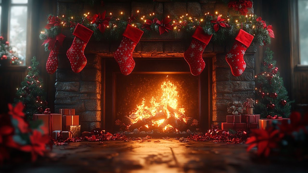 Cozy Fireplace Ambience - Relaxing Christmas Music for Holiday Warmth | Cozy Music