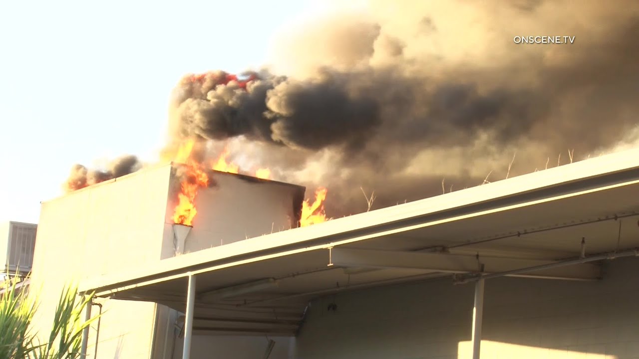 Large Commercial Fire, Possible Arson | San Bernardino