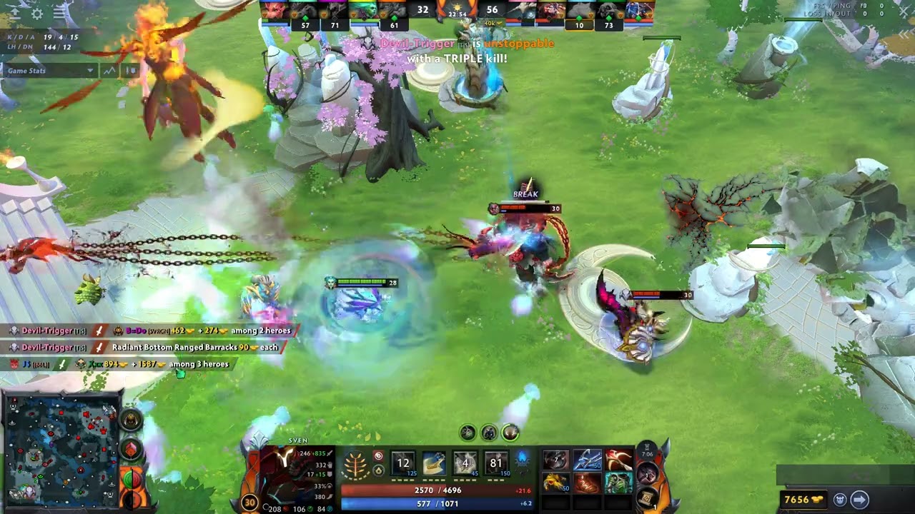 Dota 2 Sven Rampage HITMAN assist