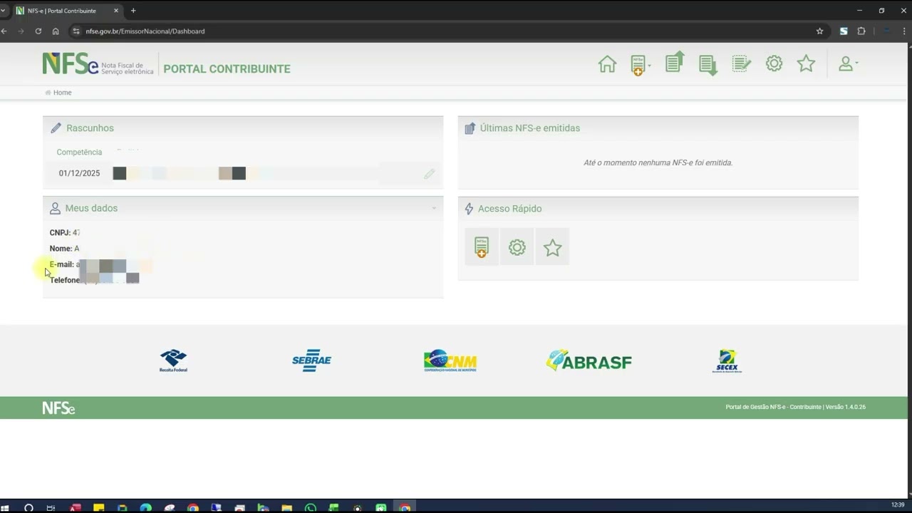 Tutorial &mdash; Emiss&atilde;o de Nota Fiscal de Servi&ccedil;o Prefeitura Atibaia - Emissor Nacional