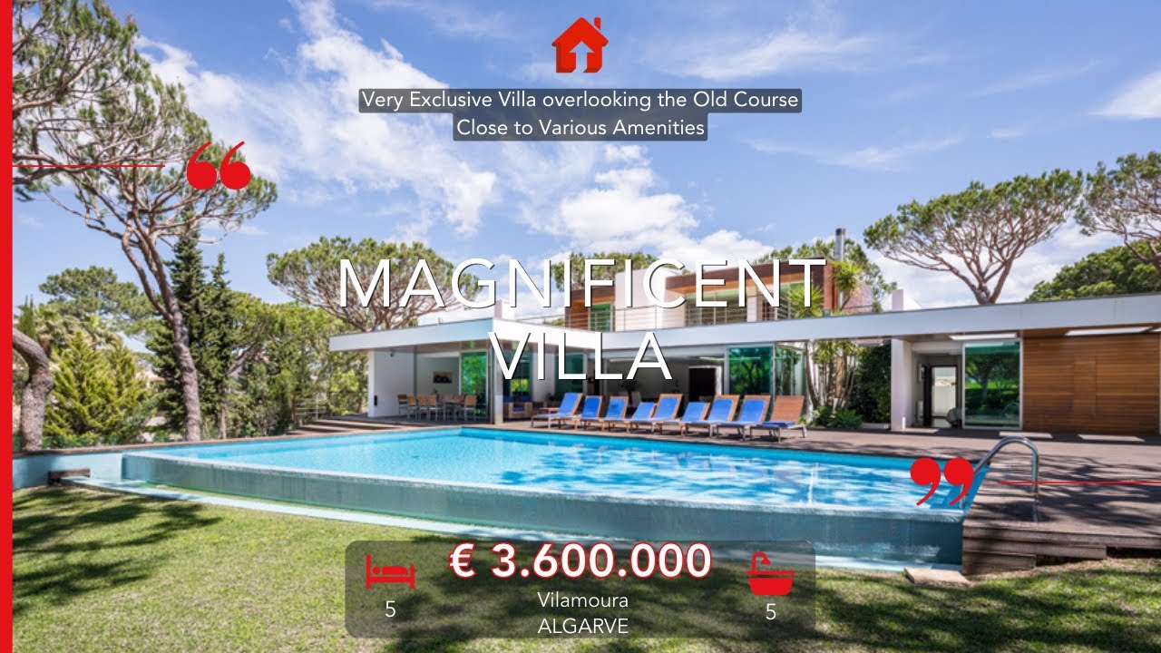 Magnificent 5 bed villa with stunning GOLF VIEWS - Vilamoura, Algarve, Portugal