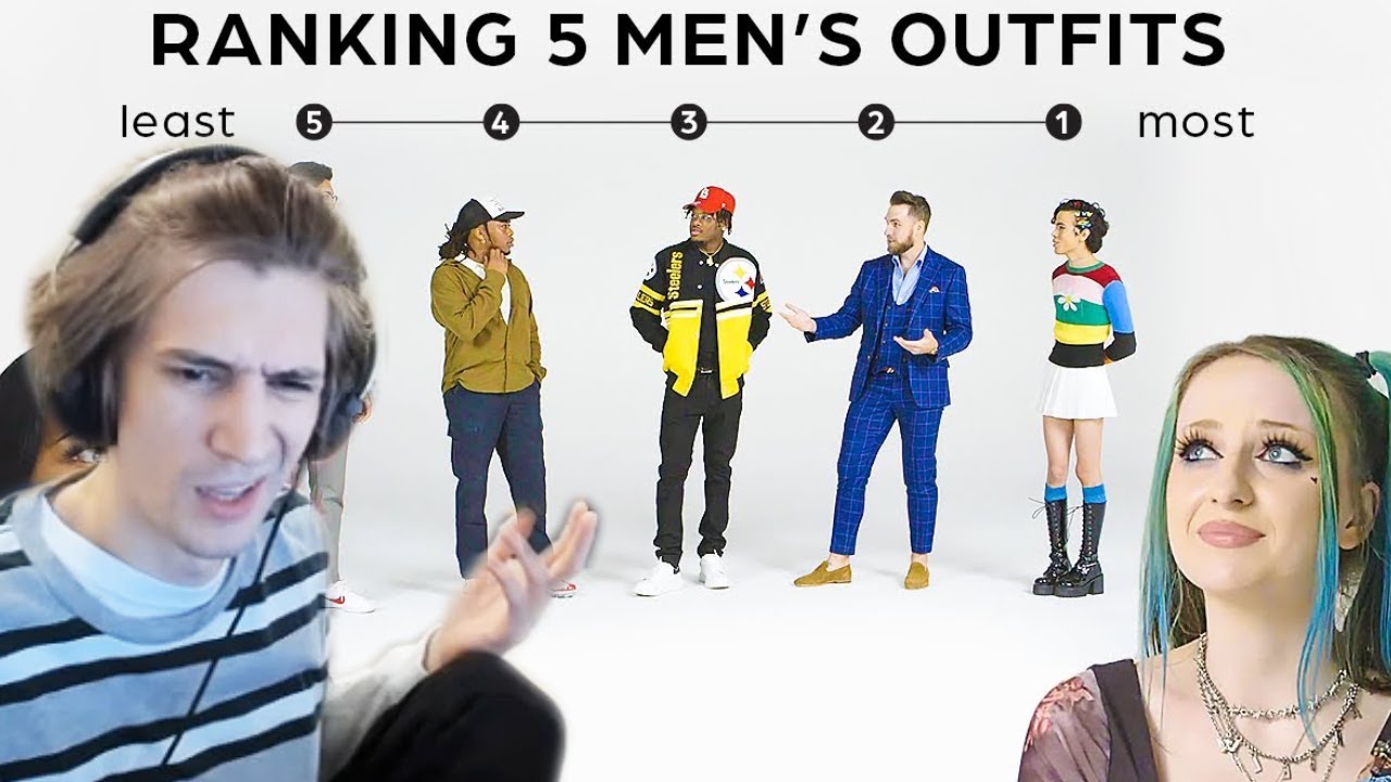 xQc Reacts to Ranking Men By Fashion | Girls vs Guys