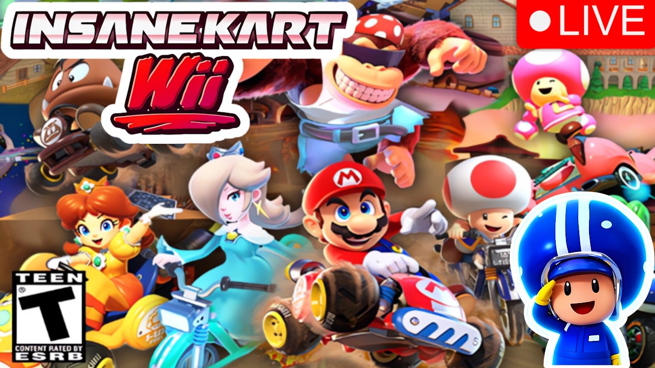 🔴More Insane Kart Wii!💢💥📖🔨