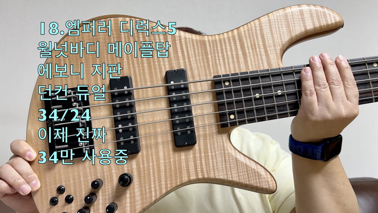 나의 포데라 히스토리 2/History of my Fodera basses pt.2