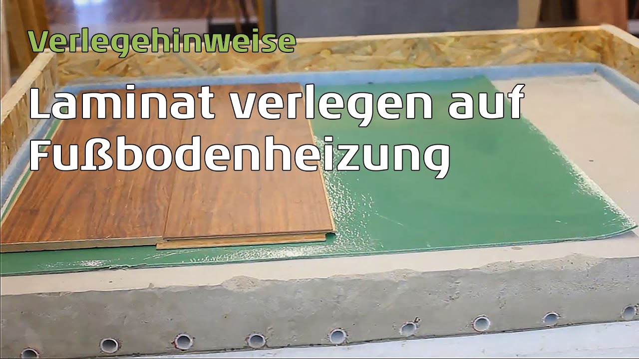 Laminat auf Fußbodenheizung schwimmende Verlegung. Parkett-Wohnwelt erklärt, dass es geht.