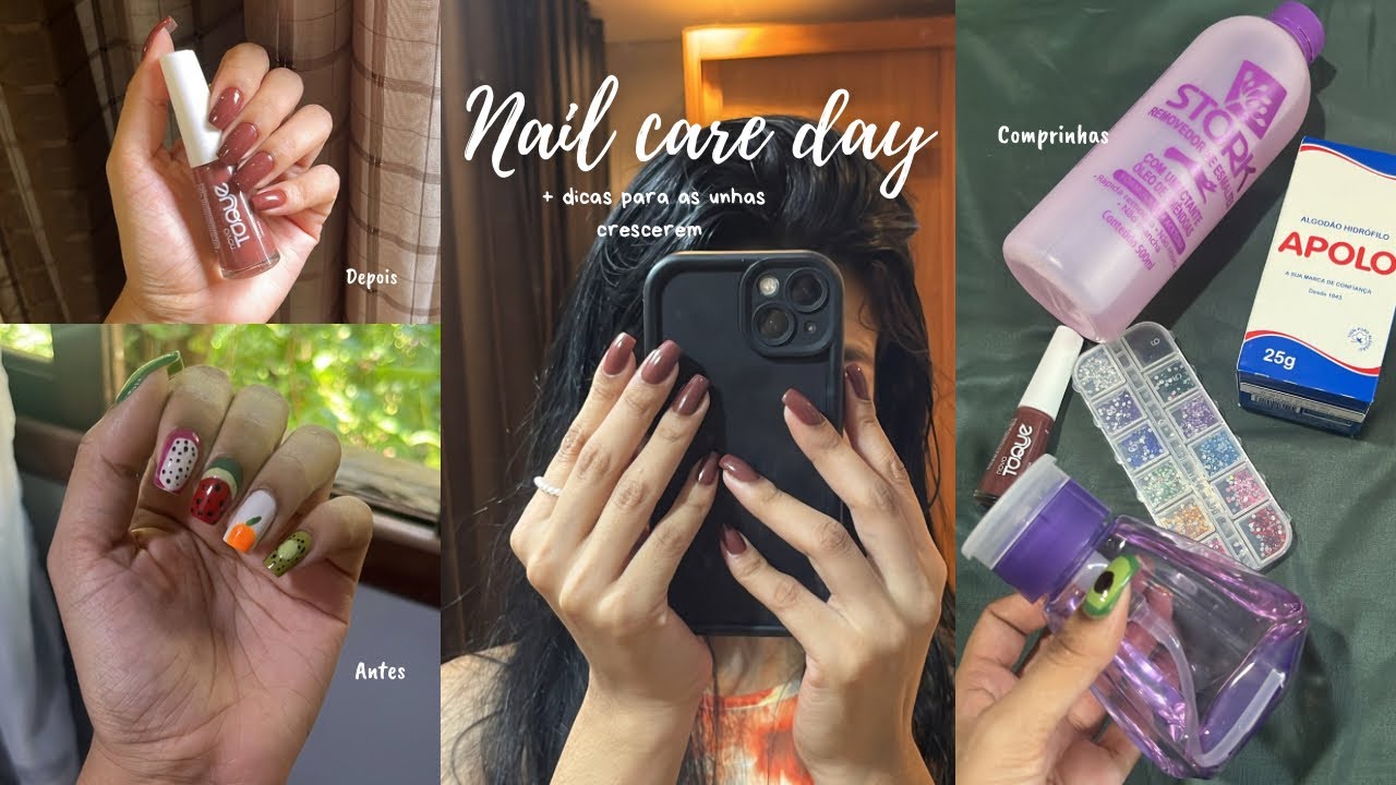 Cuidados com as unhas / dicas para as unhas crescerem / comprinhas 