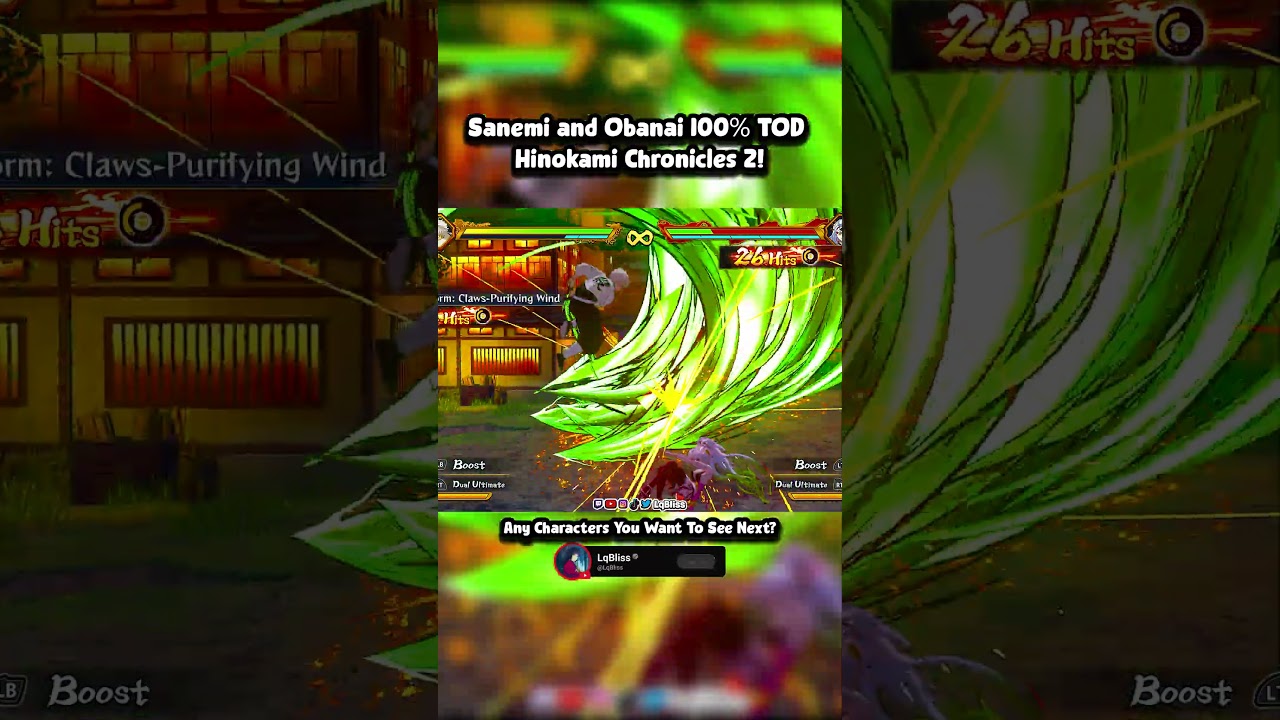 Sanemi and Obanai's DEADLY 100% TOD Combo in Demon Slayer