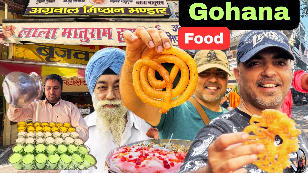 World Famous Biggest Jalebi of Gohana|Original Maturam ki Jalebi |Desi Ghee Ghevar|सरसों के पकौड़े |