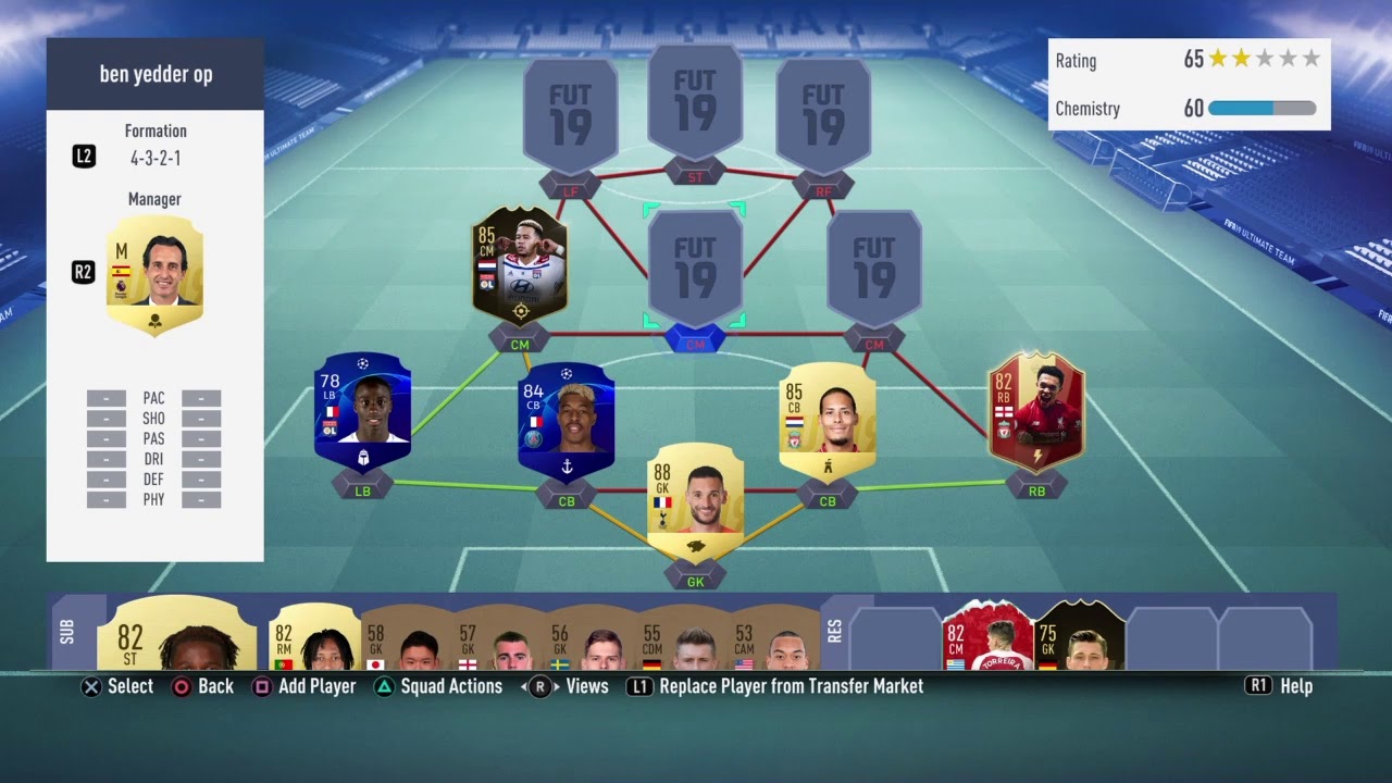 BEST 800K TEAM/ IF DEPAY , IF BEN YEDDER  , VAN DIJK/ FIFA 19