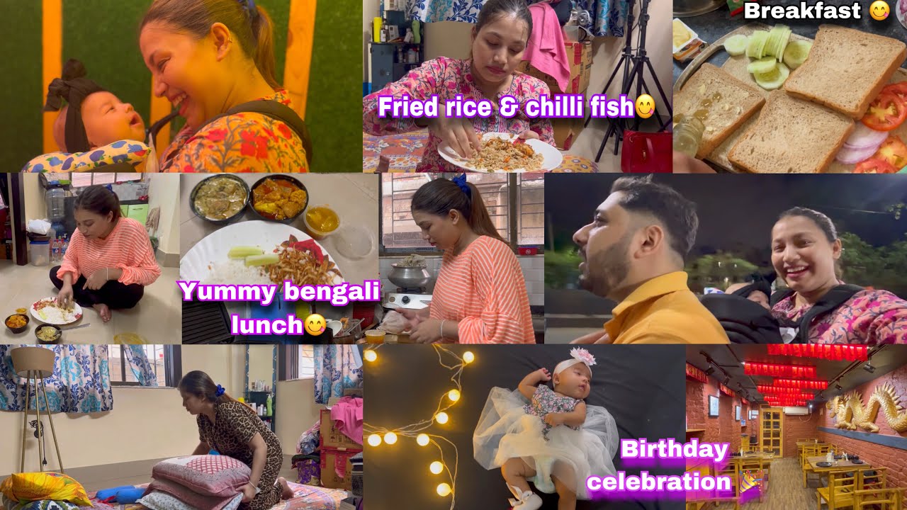 Rayu k birthday special breakfast, lunch & dinner😋 sare yummy foods🤤