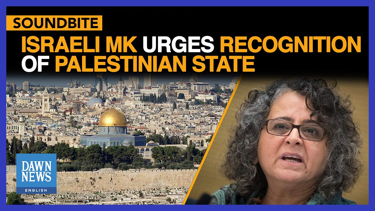 Israeli Knesset Member Urges Recognition Of Palestinian Statehood | Dawn News English