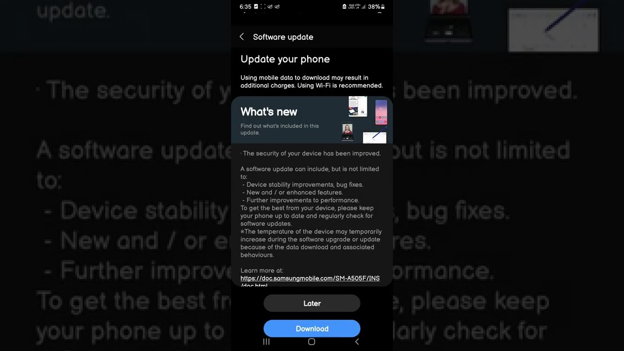 1 March Security patch level Update 2022 In Samsung galaxy A50