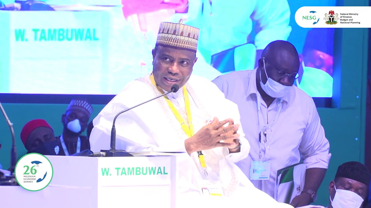 NES26: HE Aminu Waziri Tambuwal speaking on Nigeria's Turning Point