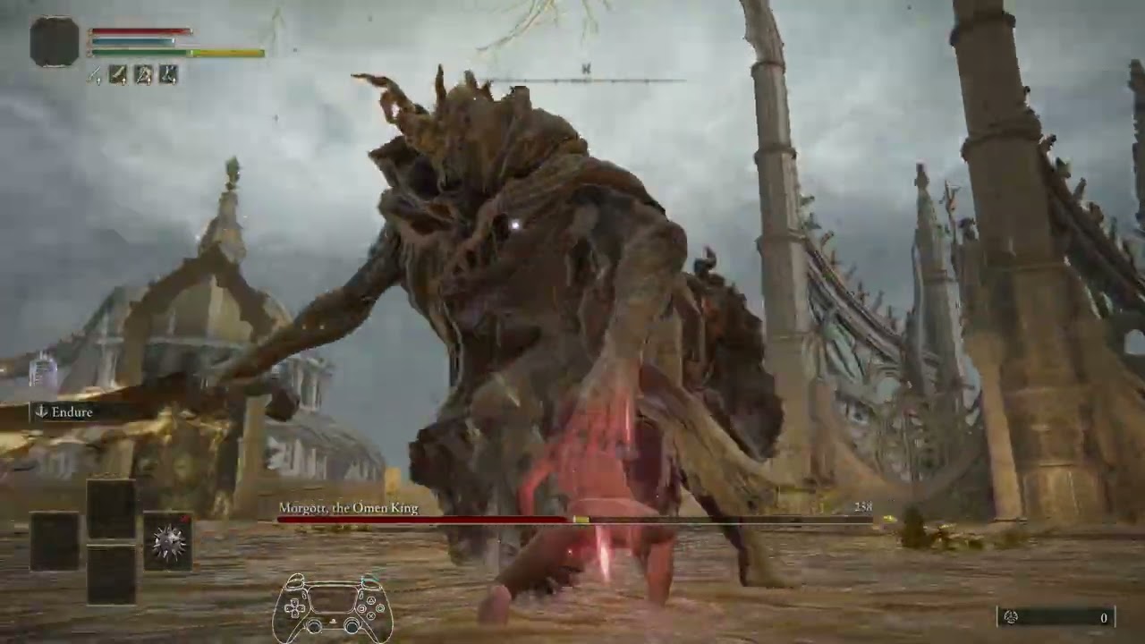 Morgott True RL1 No weapon upgrade/consumables/infusions/AoW/hit