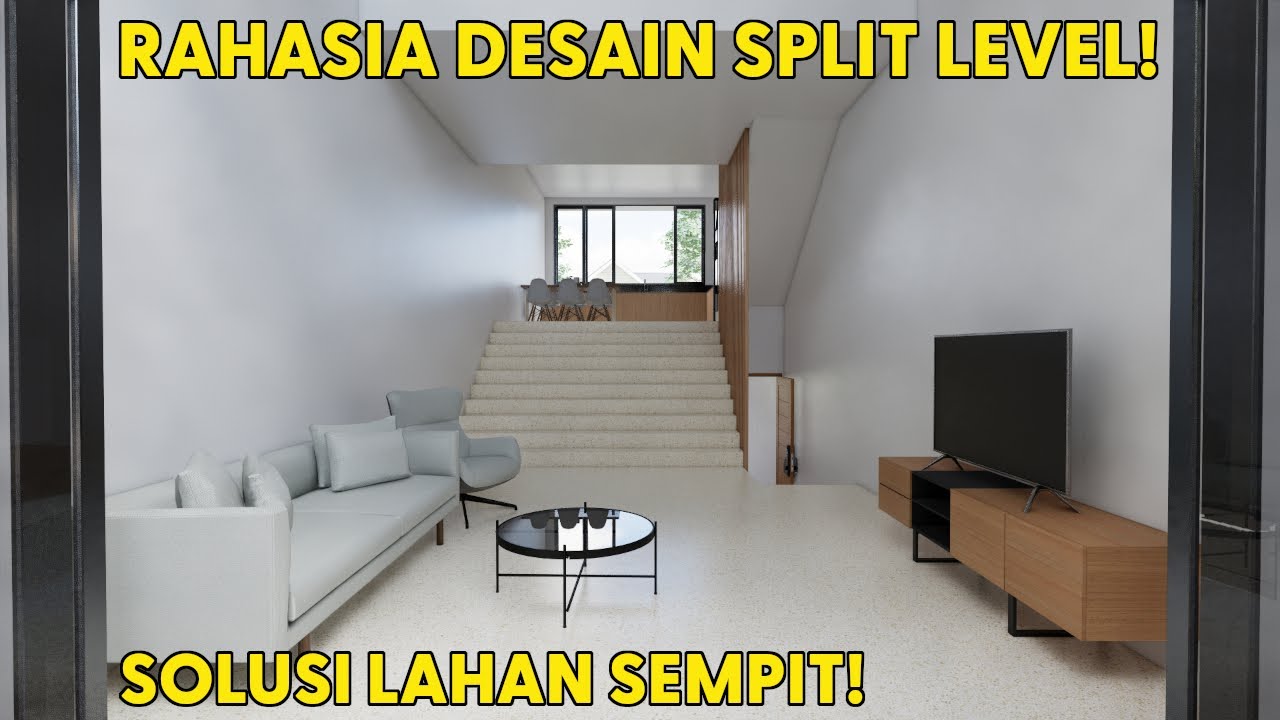 Rumah Split Level di Lahan Sempit! Solusi Cerdas & Estetik!